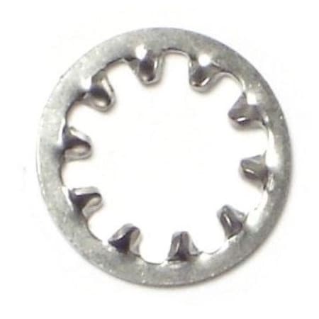 Midwest Fastener Internal Tooth Lock Washer, For Screw Size 3/8 in 18-8 Stainless Steel, Plain Finish, 12 PK 74867